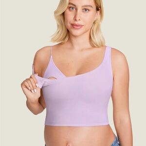 Lavender Nursing Tank Top